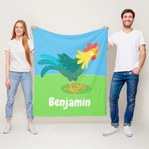 Manta Polar Ilustracion de personalizado de gallo de entrego g