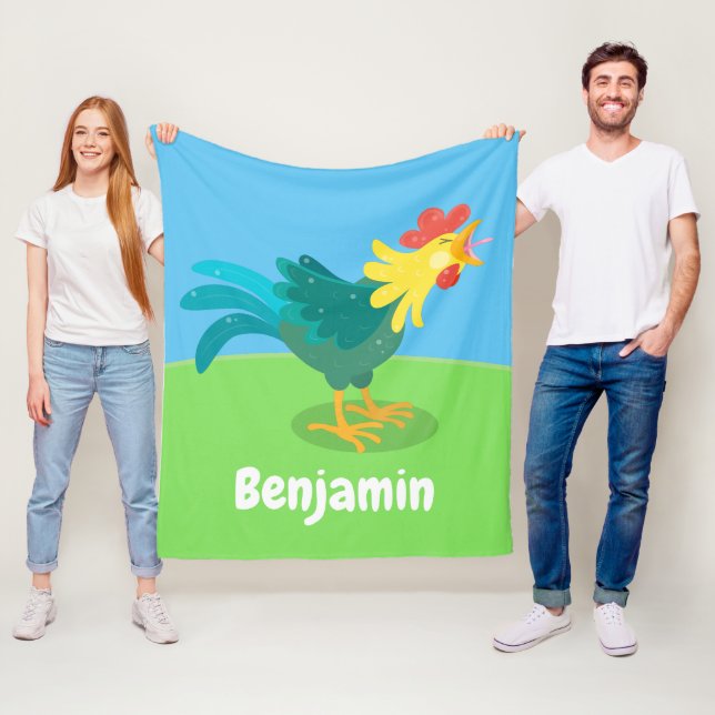 Manta Polar Ilustracion de personalizado de gallo de entrego g (In situ)