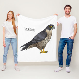 Manta Polar Ilustracion de personalizado de halcón peregrino