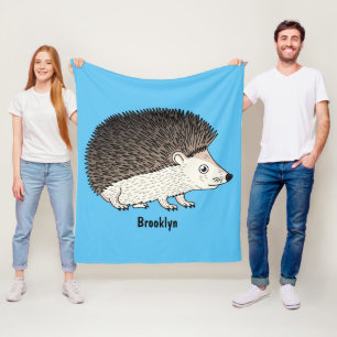 Manta Polar Ilustracion de personalizado de hedgehog espinoso