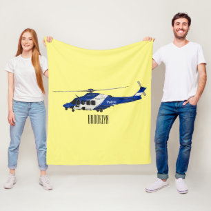 Manta Polar Ilustracion de personalizado de helicópteros de la