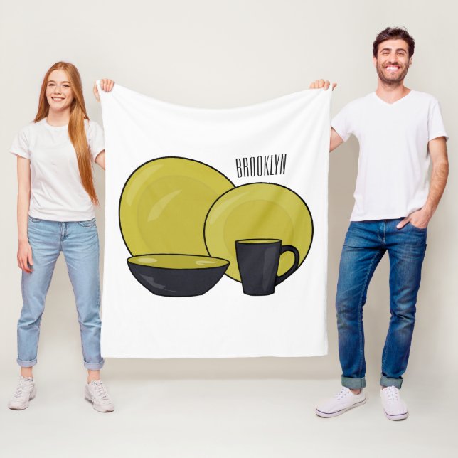 Manta Polar Ilustracion de personalizado de juego de mesa (In situ)