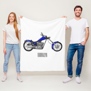 Manta Polar Ilustracion de personalizado de motocicleta de hel