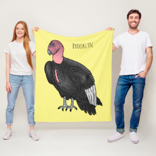 Manta Polar Ilustracion de personalizado de pájaro del cóndor 