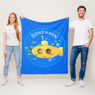 Manta Polar Ilustracion de personalizado de pescado submarino