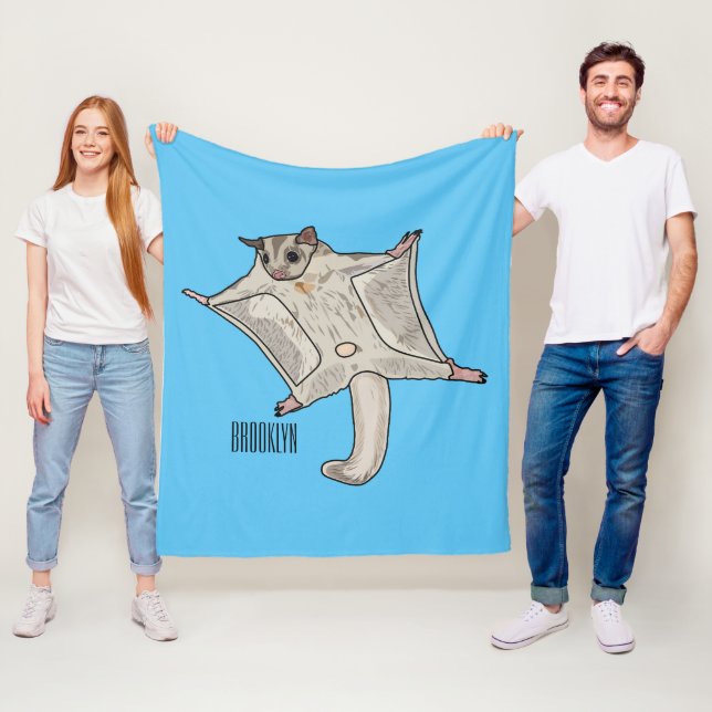 Manta Polar Ilustracion de personalizado de planeador de azúca (In situ)