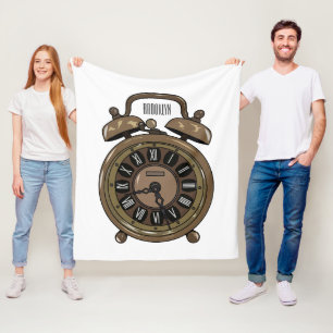Manta Polar Ilustracion de personalizado de reloj de alarma