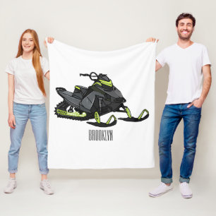 Manta Polar Ilustracion de personalizado para motos de nieve