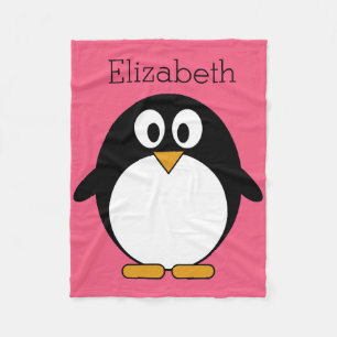 Manta Polar Ilustracion de pingüino Personalizado caliente ne
