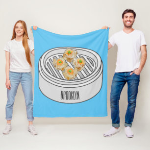 Manta Polar Ilustracion de Shumai dim sum personalizado