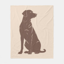 Ilustración de silueta de labrador negro