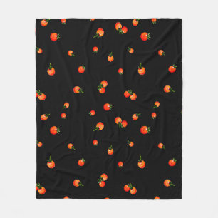 Manta Polar Ilustracion de tomates cerezos. Acuarela sin incon