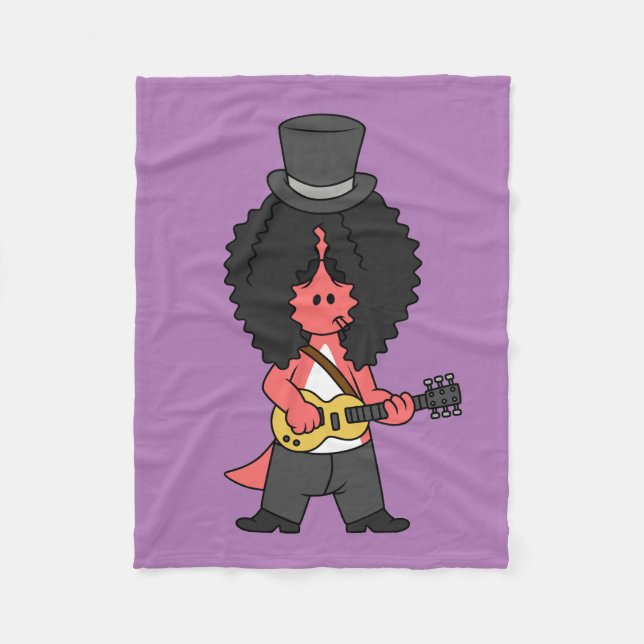 Manta Polar Ilustracion De Un Allosauro Vestido Como Estrella  (Anverso)