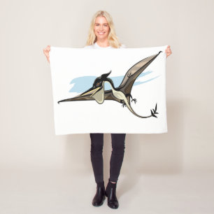 Manta Polar Ilustracion De Un Dinosaurio Pteranodon.