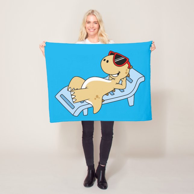 Manta Polar Ilustracion De Un Rex Tirrannosaurus. (In situ)