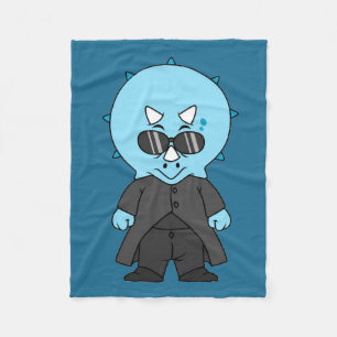 Manta Polar Ilustracion De Una Matriz Triceratops.