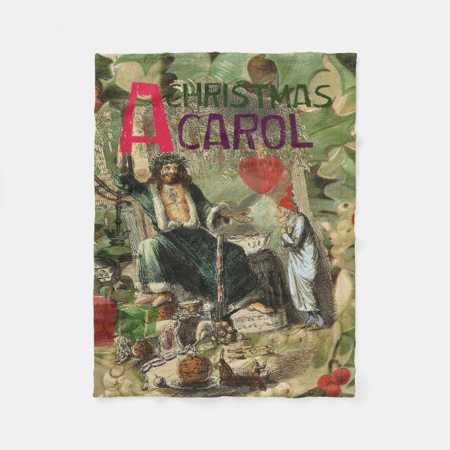 Manta Polar Ilustración del Fantasma de la Navidad Presente Sc (Anverso)