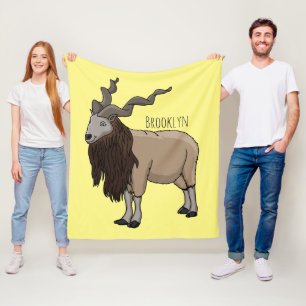 Manta Polar Ilustracion del personalizado de cabras Markhor