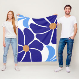 Manta Polar Ilustración floral