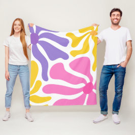 Manta Polar Ilustración floral