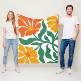 Manta Polar Ilustración floral