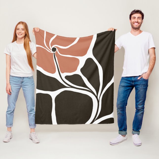 Manta Polar Ilustración floral (In situ)