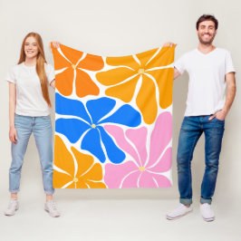 Manta Polar Ilustración floral