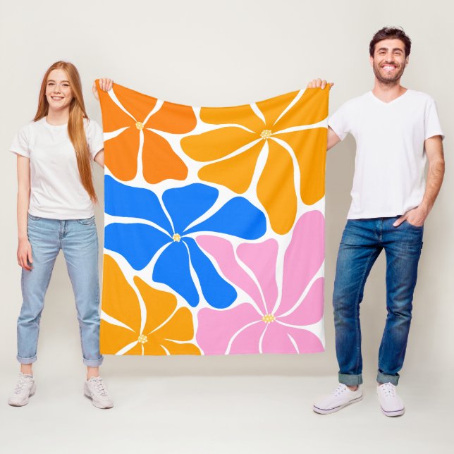 Manta Polar Ilustración floral (In situ)