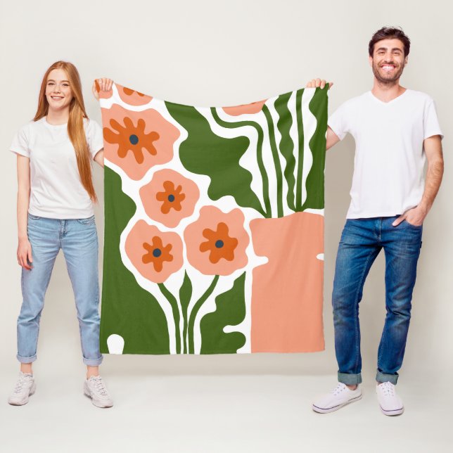 Manta Polar Ilustración floral (In situ)