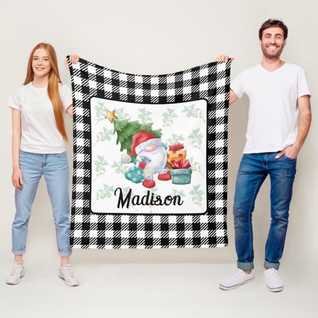 Manta Polar Ilustracion Gnome navidades (In situ)