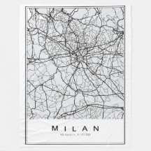Ilustracion Mapa de Milán