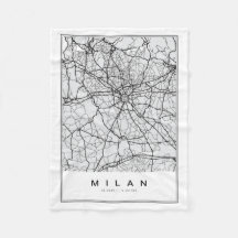 Ilustracion Mapa de Milán