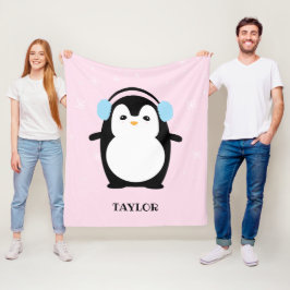 Manta Polar Ilustracion moderno de bebé pingüino kawaii