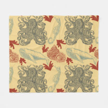 Ilustracion Nautical Octopus Sea Monster