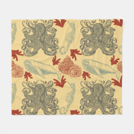 Manta Polar Ilustracion Nautical Octopus Sea Monster