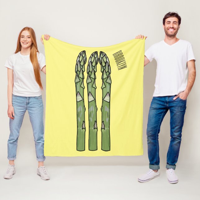 Manta Polar Ilustracion personalizado Asparagus (In situ)