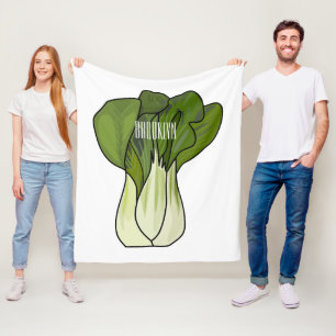 Manta Polar Ilustracion personalizado Bok choy