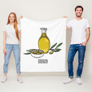 Manta Polar Ilustracion personalizado de aceite de oliva