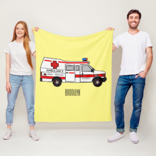 Manta Polar Ilustracion personalizado de ambulancia
