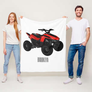 Manta Polar Ilustracion personalizado de atv de cuatro bicicle