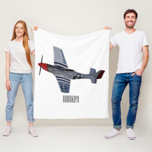Manta Polar Ilustracion personalizado de bombarderos