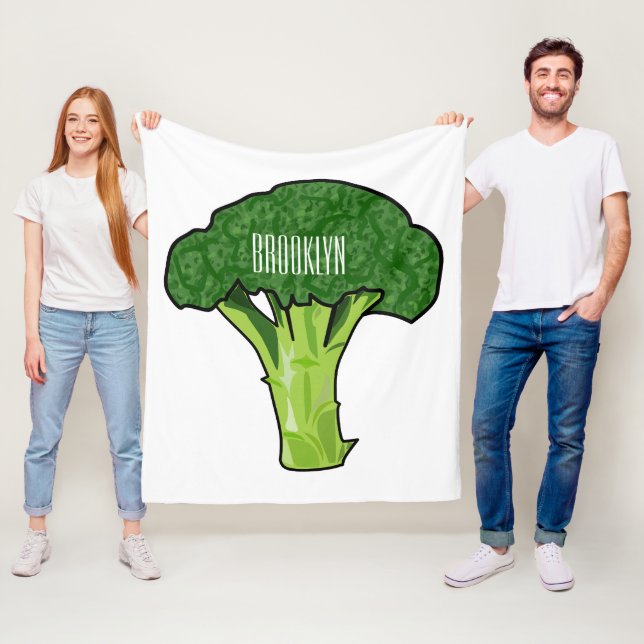 Manta Polar Ilustracion personalizado de Broccoli (In situ)