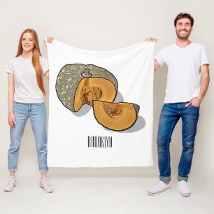 Manta Polar Ilustracion personalizado de calabaza