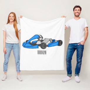 Manta Polar Ilustracion personalizado de carreras de Kart