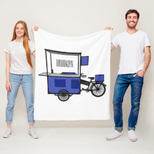 Manta Polar Ilustracion personalizado de carrito de alimentos