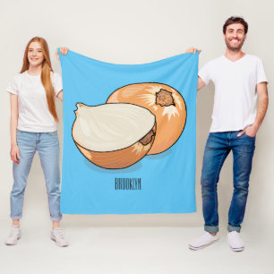 Manta Polar Ilustracion personalizado de cebolla