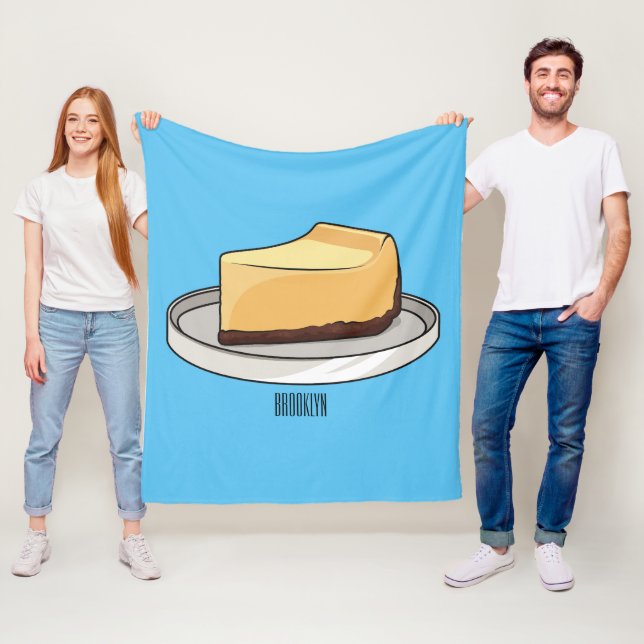 Manta Polar Ilustracion personalizado de Cheesecake (In situ)