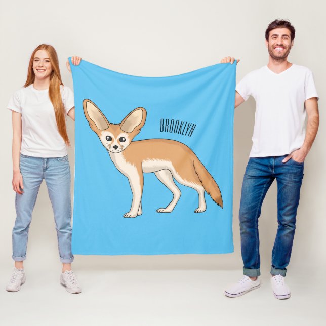 Manta Polar Ilustracion personalizado de Fennec fox (In situ)