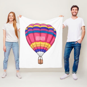 Manta Polar Ilustracion personalizado de globo aerostático