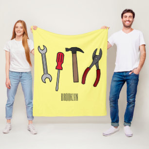 Manta Polar Ilustracion personalizado de herramientas de carpi